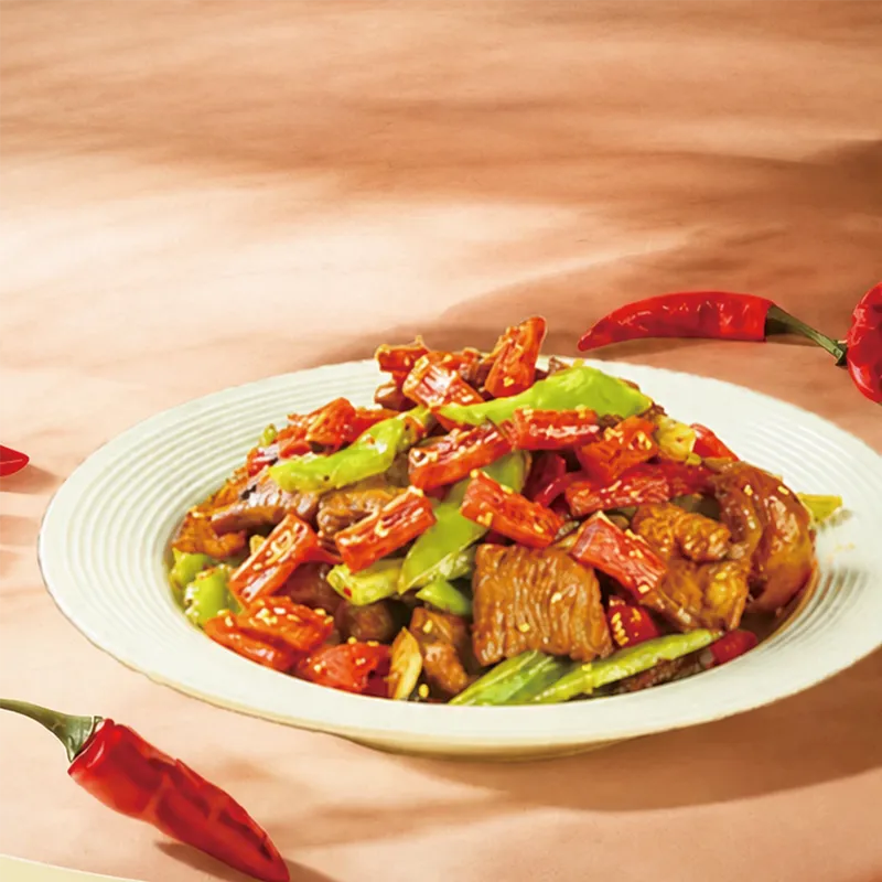 老长沙辣椒炒肉味辣条（10袋装） NEWWA SJ Spicy Seasoned Flour Snack Spicy Stir-fry Style Flavor, 300G – product photo 3