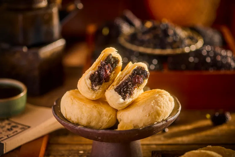 无糖五黑酥饼（月饼） NEWWA SDC Sugar-free Five-black Crisp Mooncake – product photo 4
