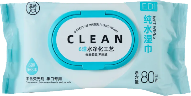 手口专用EDI纯水湿巾 80片 NEWWA HM Pure Water Wipes 80pcs – photo 1