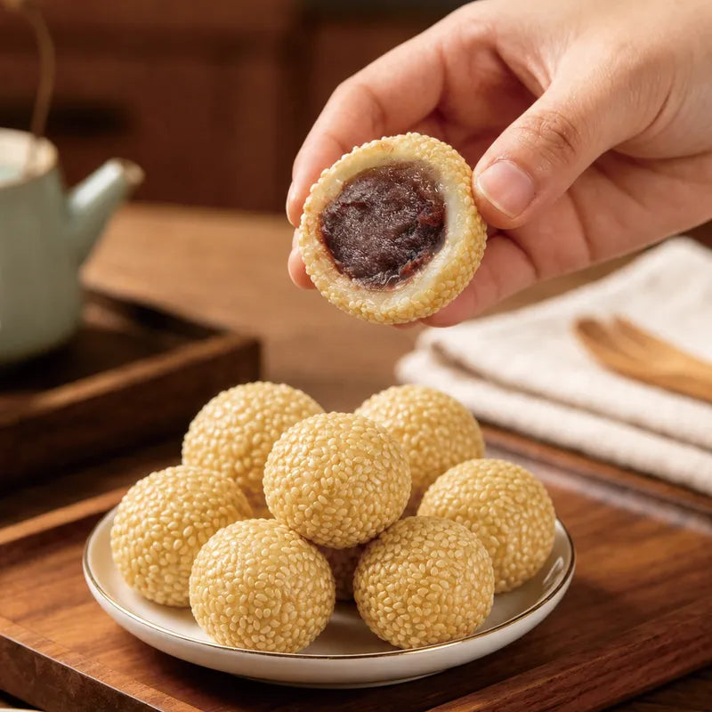 糯糯芝麻球 NEWWA HY Glutinous Sesame Balls, 400G – product photo 4