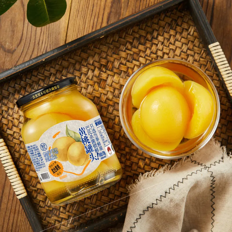黄桃罐头 NEWWA HM Canned Yellow Peach, 728G – product photo 4