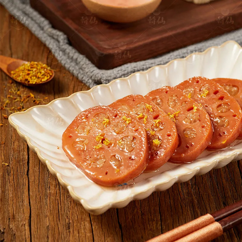 香糯莲藕 NEWWA Glutinous Lotus Root With Osmanthus Syrup, 400G – product photo 4