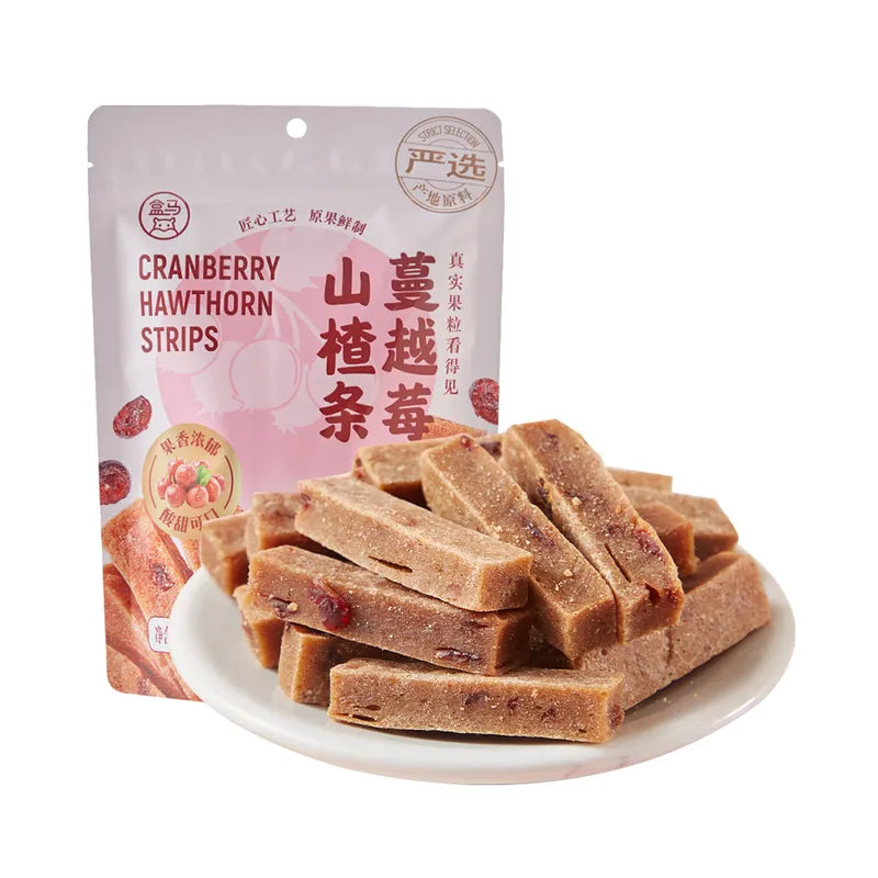 蔓越莓山楂条 NEWWA HM Cranberry Hawthorn Strips, 180G – photo 1