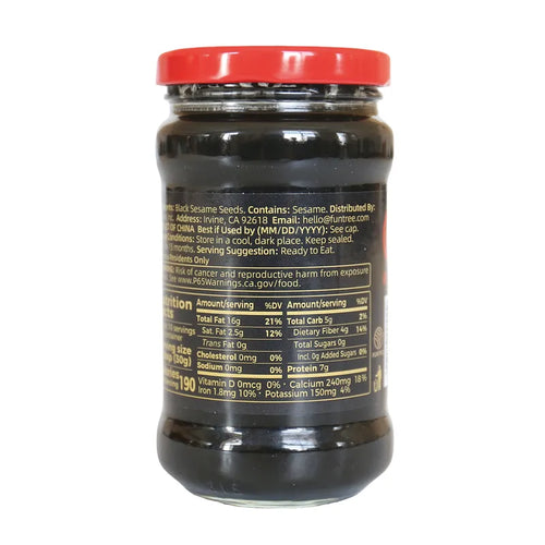 黑芝麻酱 NEWWA Black Sesame Paste, 300G – product photo 2