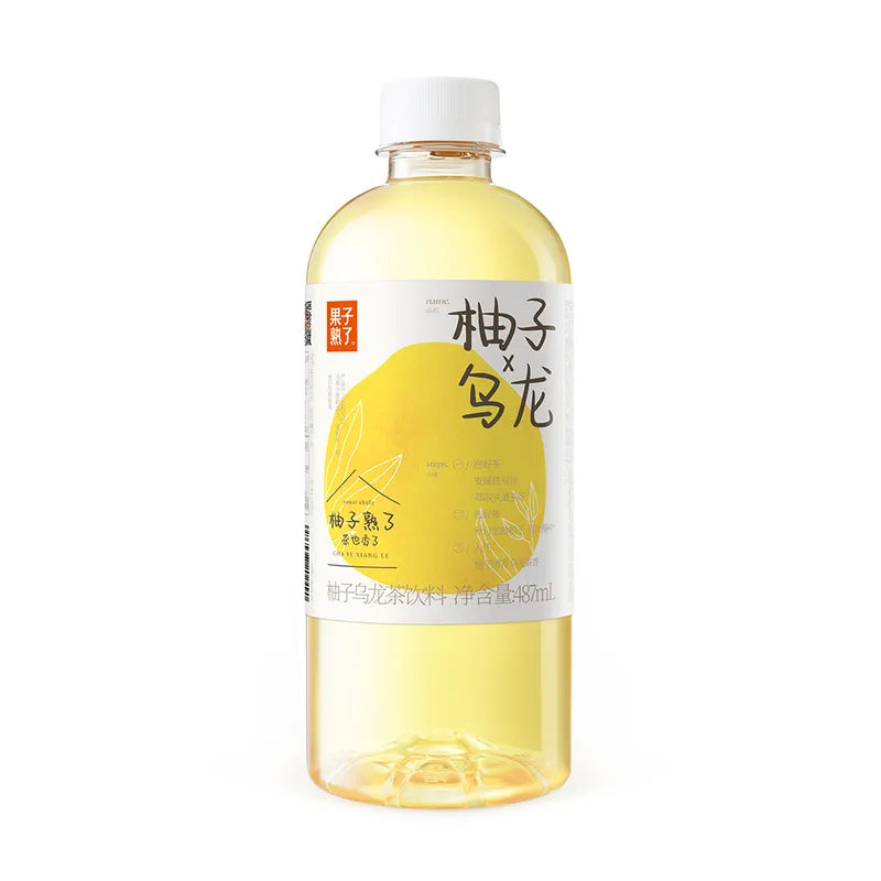 柚子乌龙茶 NEWWA Grapefruit-flavored Oolong Tea Drink, 487ML – photo 1