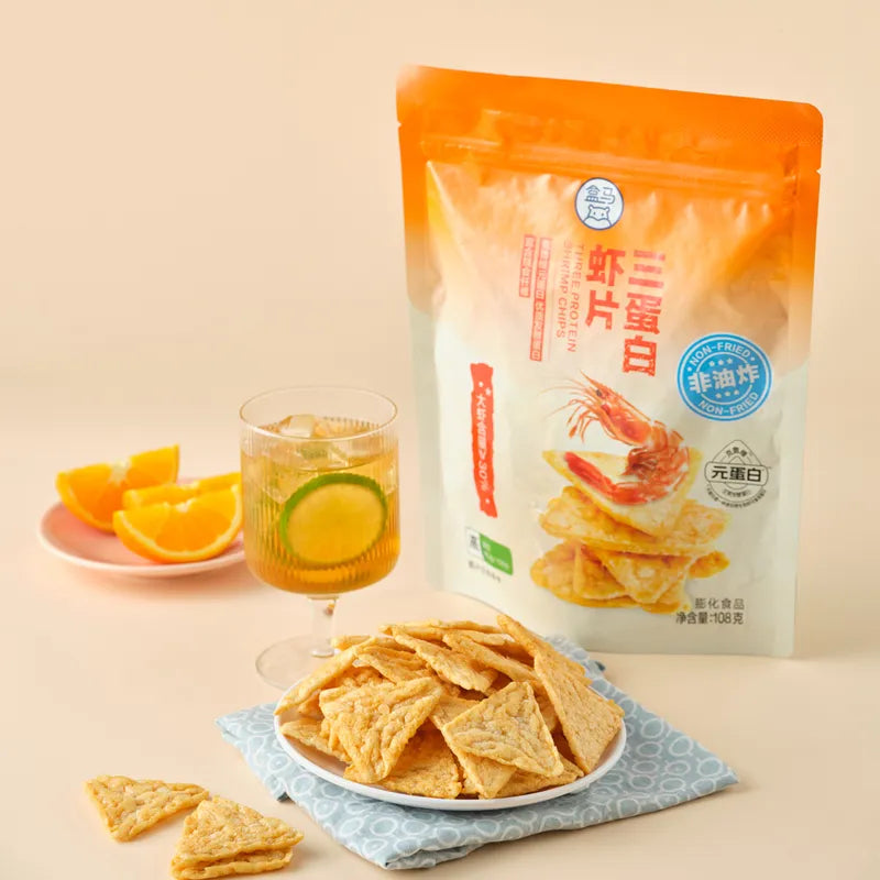 三蛋白虾片 NEWWA HM Three Protein Shrimp Chips, 108G – product photo 3