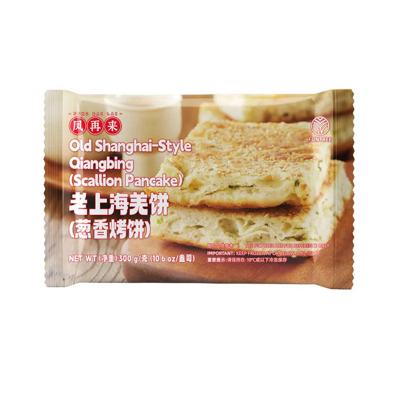 老上海羌饼（葱香烤饼） NEWWA Old Shanghai Scallion Pancake, 300G – photo 1