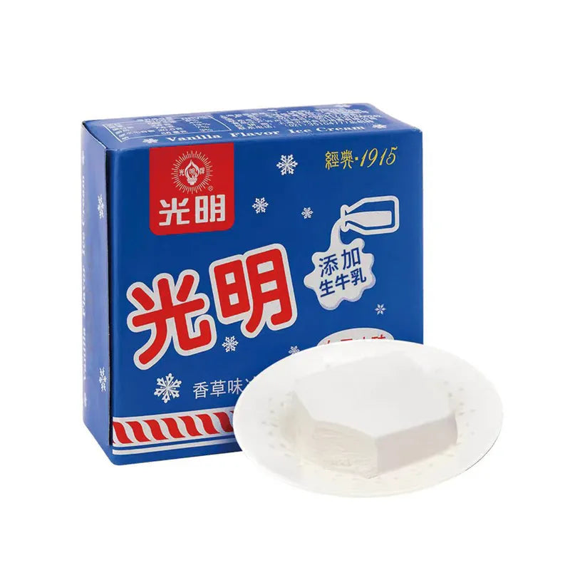 光明115克白雪冰砖 NEWWA Guangming Vanilla Flavored Frozen Dessert – photo 1