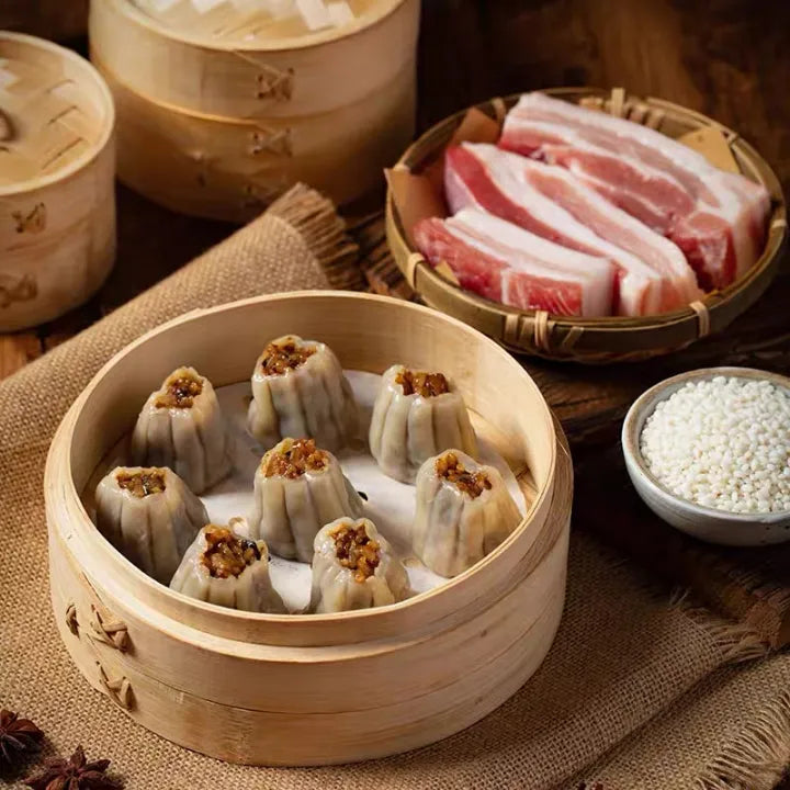 纸皮咸蛋黄烧麦 NEWWA Salted Egg Yolk Thin Crust Shumai, 300G – product photo 4