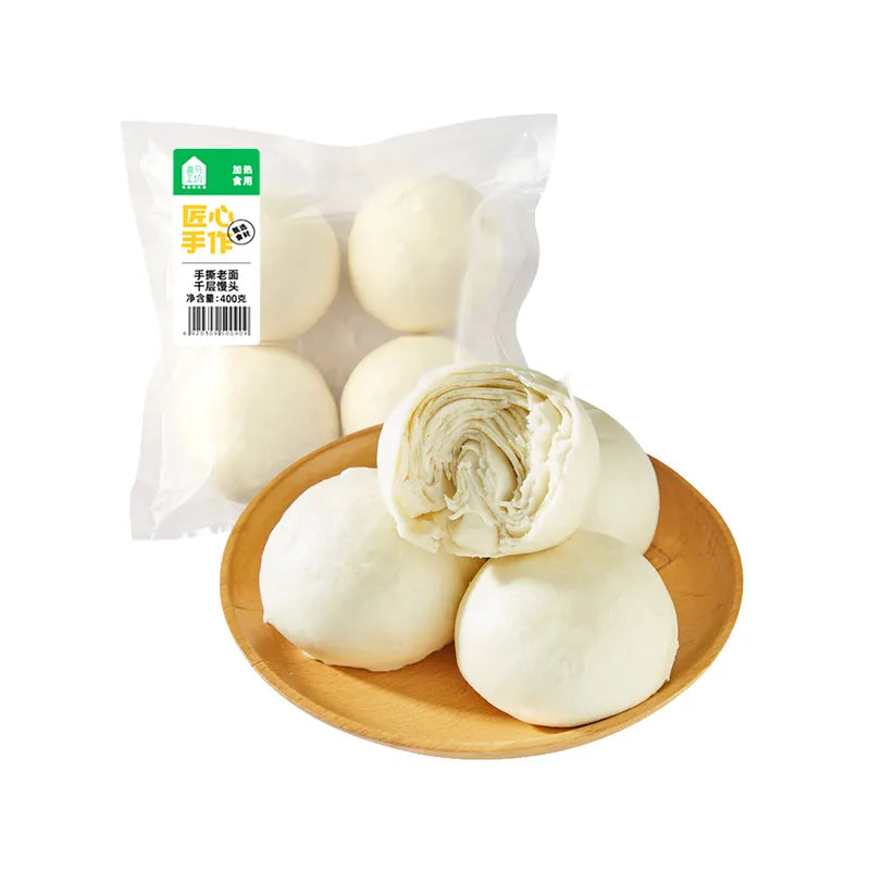 手撕千层馒头 NEWWA CBS Shredded Old Dough Multi-layered Bun, 400G – product photo 3