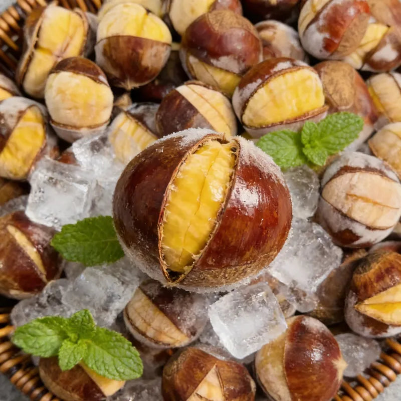 烤栗子-速冻笑口栗 NEWWA HY Frozen Roasted Chestnuts (pre-slit), 1KG – product photo 4