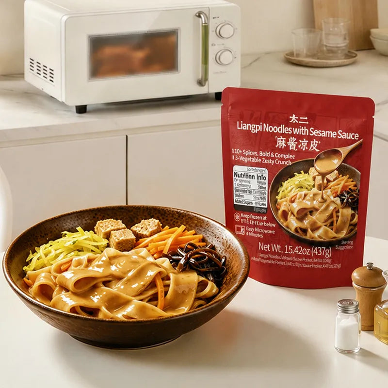 太二麻酱凉皮 NEWWA Taier Liangpi Noodles With Sesame Sauce – product photo 3