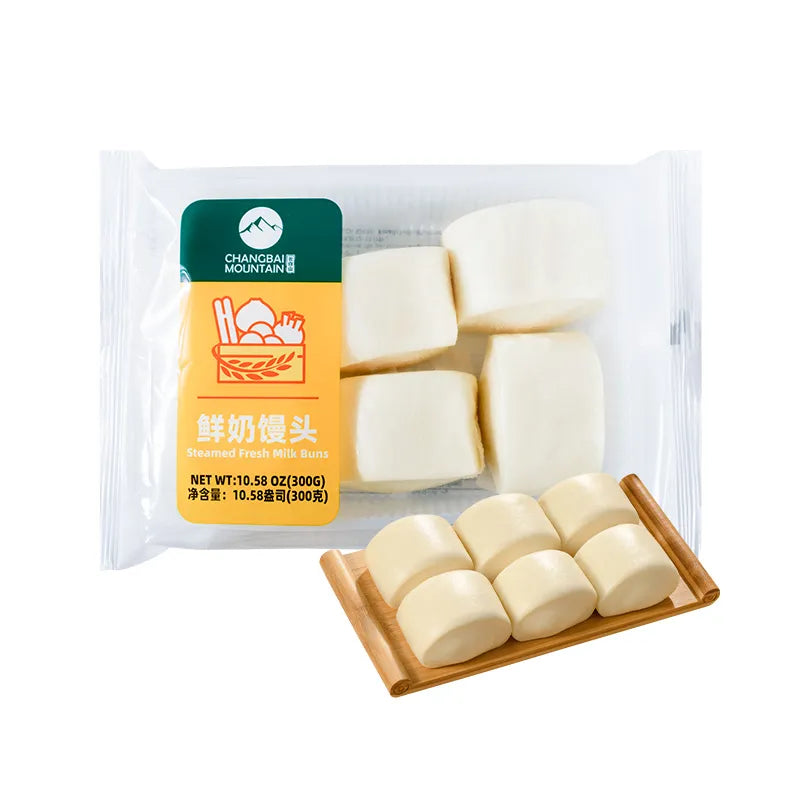长白山 鲜奶馒头 NEWWA CBS Steamed Fresh Milk Buns, 300G – photo 1