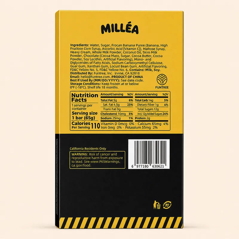 拧巴蕉香蕉牛奶雪糕 NEWWA Twisted Banana – Banana Milk Frozen Dessert – product photo 2