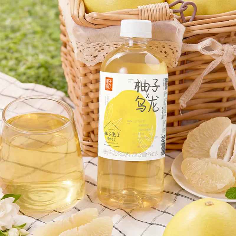 柚子乌龙茶 NEWWA Grapefruit-flavored Oolong Tea Drink, 487ML – product photo 6