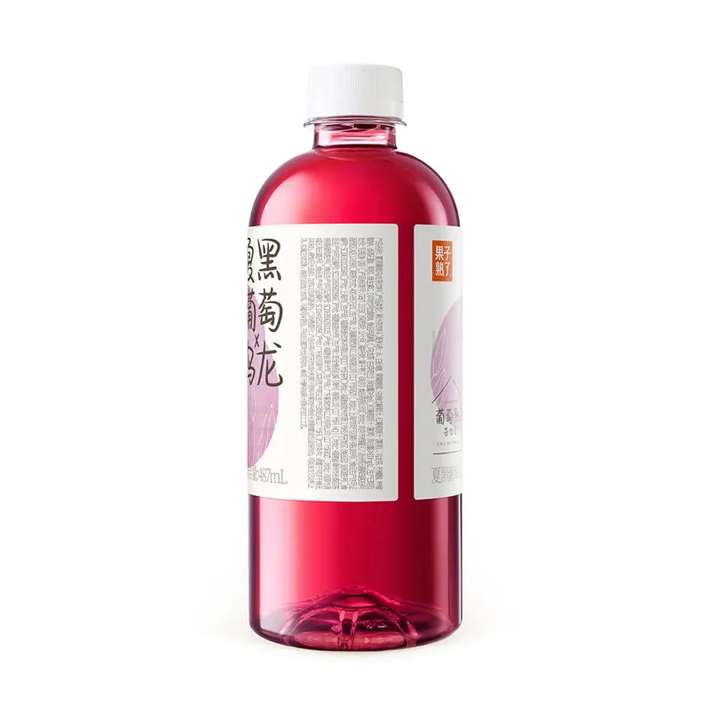 夏黑葡萄乌龙茶 NEWWA Summer Black Grape-flavored Oolong Tea Drink, 487ML – product photo 4