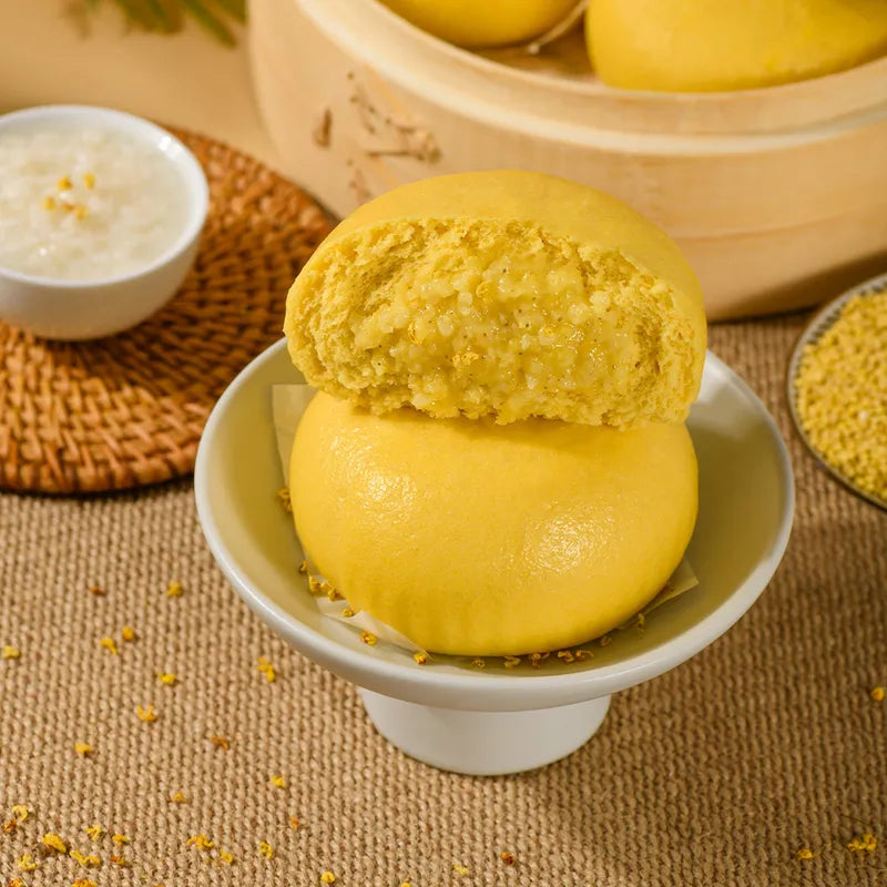 盒马 大黄米桂花酒酿包 NEWWA Fermented Rice Bun With Glutinous Millet & Osmanthus – product photo 2