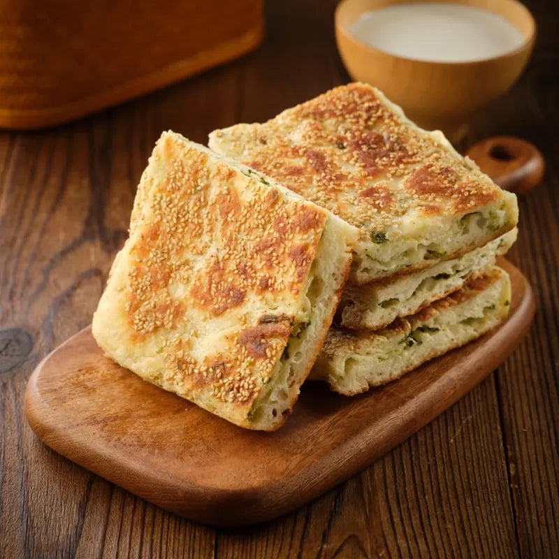 老上海羌饼（葱香烤饼） NEWWA Old Shanghai Scallion Pancake, 300G – product photo 4