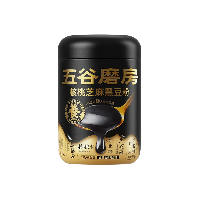 五谷磨房 经典款-核桃芝麻黑豆粉 NEWWA WGMF Walnut Sesame Black Bean Powder, 546G – photo 1