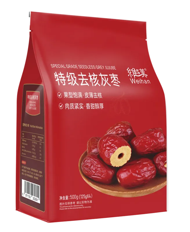特级去核灰枣 NEWWA WH Special Grade Seedless Grey Jujube, 500G – photo 1