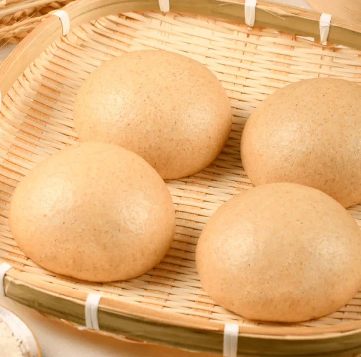 全麦馒头 NEWWA HM Whole Wheat Steamed Bun, 400G – product photo 2