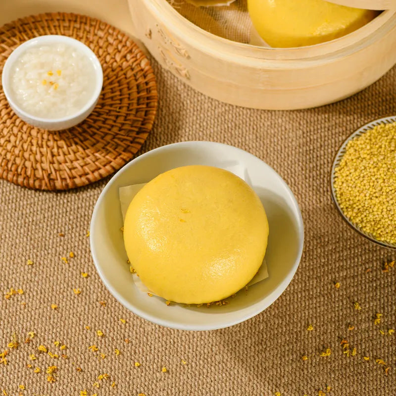 盒马 大黄米桂花酒酿包 NEWWA Fermented Rice Bun With Glutinous Millet & Osmanthus – product photo 3