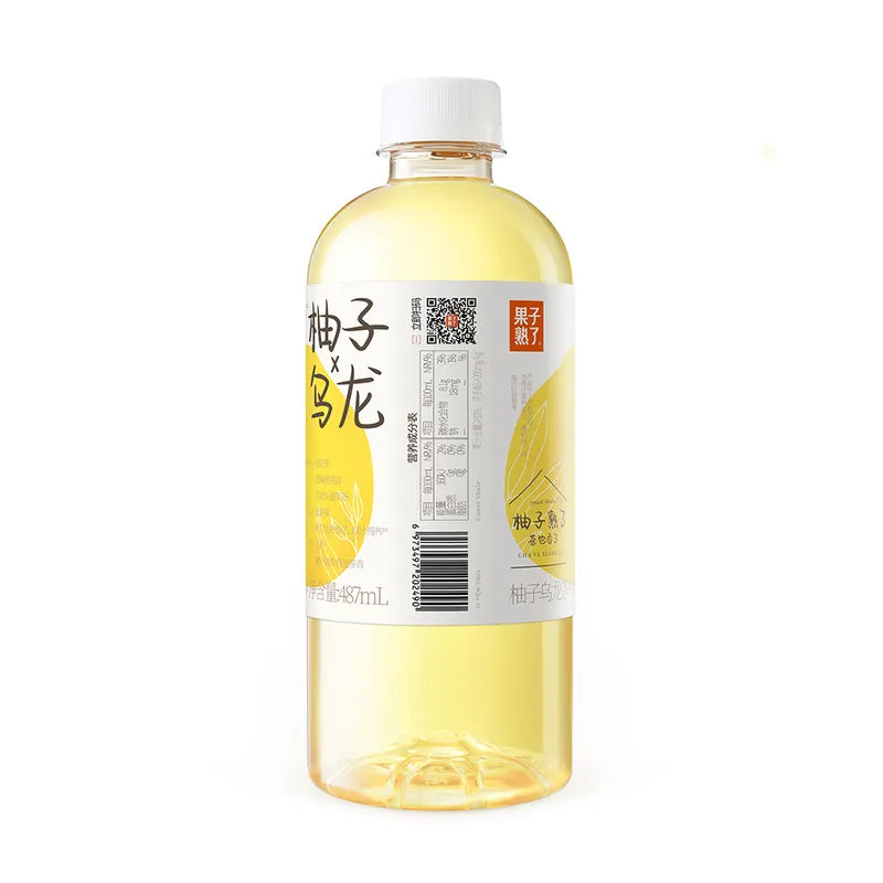 柚子乌龙茶 NEWWA Grapefruit-flavored Oolong Tea Drink, 487ML – product photo 3