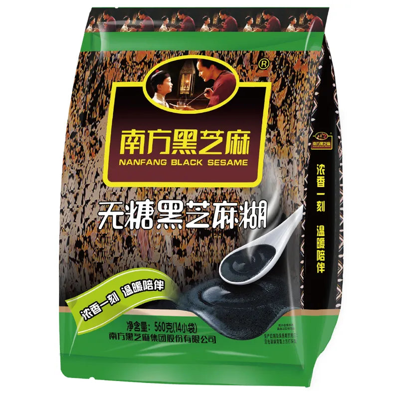 南方无糖黑芝麻糊 NEWWA Nanfang Black Sesame Cereal Sugar Free, 560G – photo 1